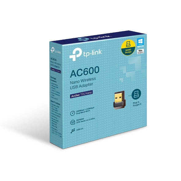 Nano Adaptador Wi-Fi 5 AC600 USB para PC